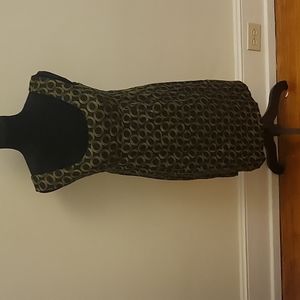 Vintage black and yellow dress